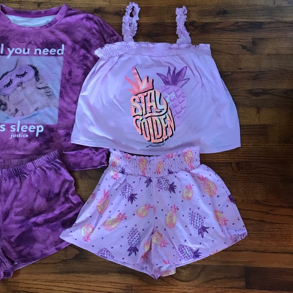 Justice Pajama Sleepwear Sets Tops Shirts Shorts Bottoms
Pineapple
Tie Dye - Picture 12 of 13